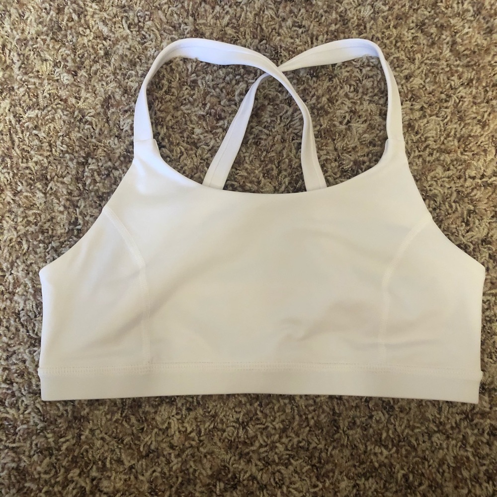 Avia White Sports Bra Size M
